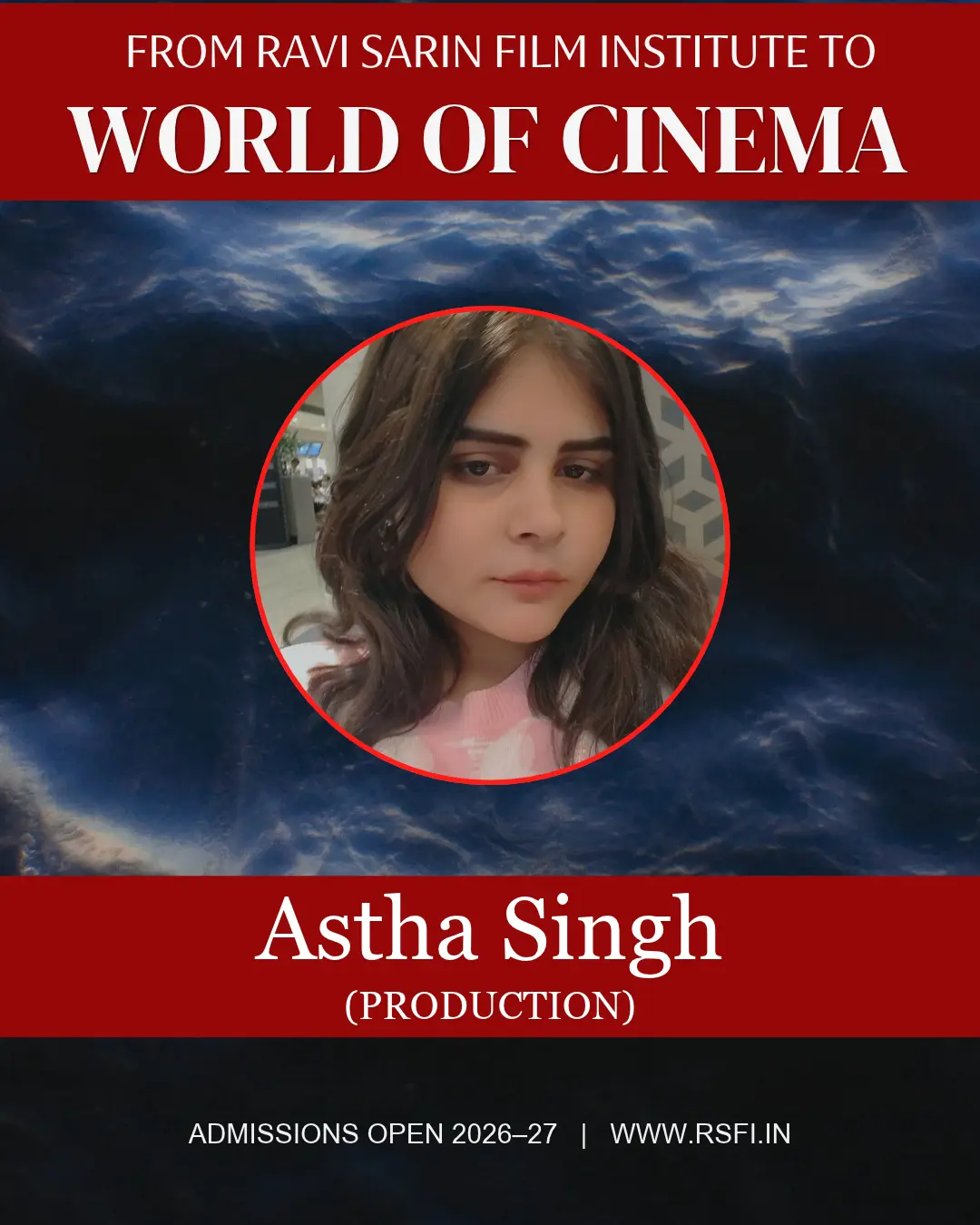 Astha Singh - RSFI student achievement